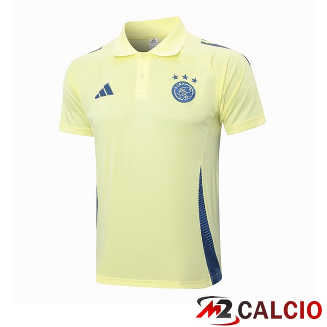 Maglie Calcio Personalizzate,Tute Calcio Squadre,Maglia Nazionale Italiana Calcio | Maglie Polo AFC Ajax Giallo 2024/2025