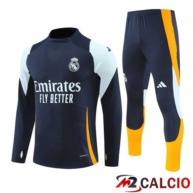 Maglie Calcio Personalizzate,Tute Calcio Squadre,Maglia Nazionale Italiana Calcio | Insieme Tuta Calcio Real Madrid Blu Reale 2024/2025