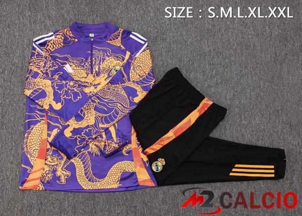 Insieme Tuta Calcio Real Madrid Viola 2024/2025