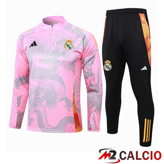 Maglie Calcio Personalizzate,Tute Calcio Squadre,Maglia Nazionale Italiana Calcio | Insieme Tuta Calcio Real Madrid Rosa 2024/2025