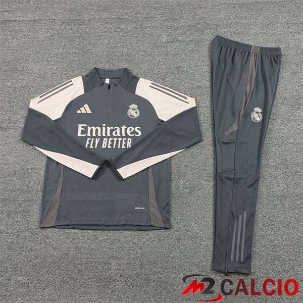 Insieme Tuta Calcio Real Madrid Grigio 2024/2025