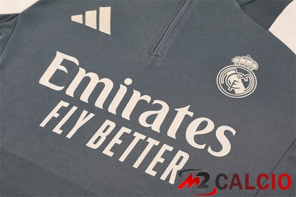 Insieme Tuta Calcio Real Madrid Grigio 2024/2025