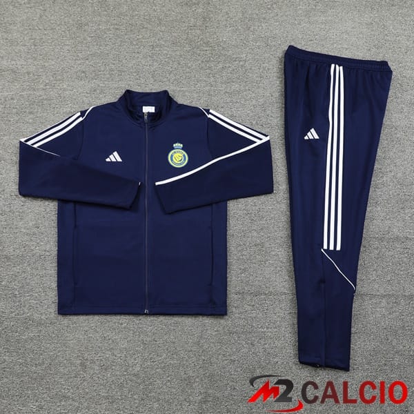Insieme Tuta Calcio - Giacca Al-Nassr FC Blu Reale 2024/2025