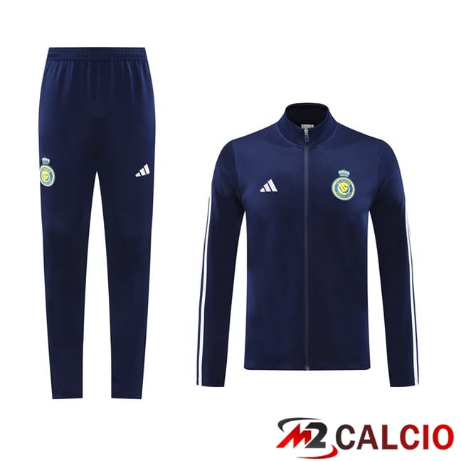 Insieme Tuta Calcio - Giacca Al-Nassr FC Blu Reale 2024/2025