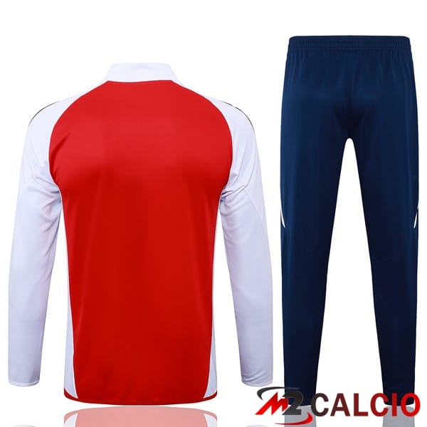 Insieme Tuta Calcio - Giacca Arsenal Rosso Bianco 2024/2025