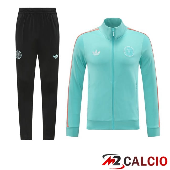 Maglie Calcio Personalizzate,Tute Calcio Squadre,Maglia Nazionale Italiana Calcio | Insieme Tuta Calcio - Giacca Inter Miami CF Verde 2024/2025