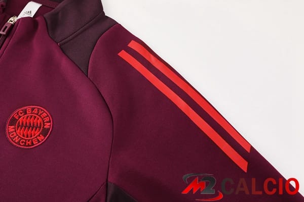 Insieme Tuta Calcio - Giacca Bayern Monaco Rosso 2024/2025