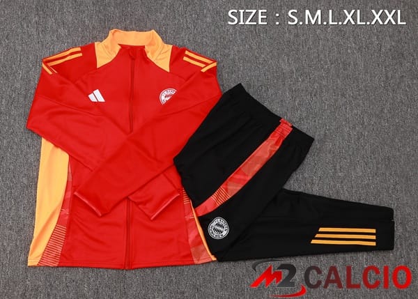 Insieme Tuta Calcio - Giacca Bayern Monaco Rosso 2024/2025