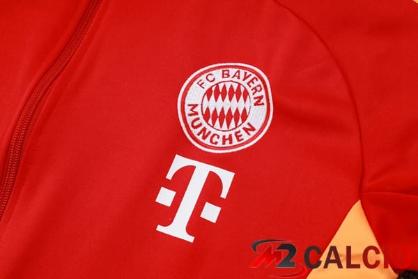 Insieme Tuta Calcio - Giacca Bayern Monaco Rosso 2024/2025