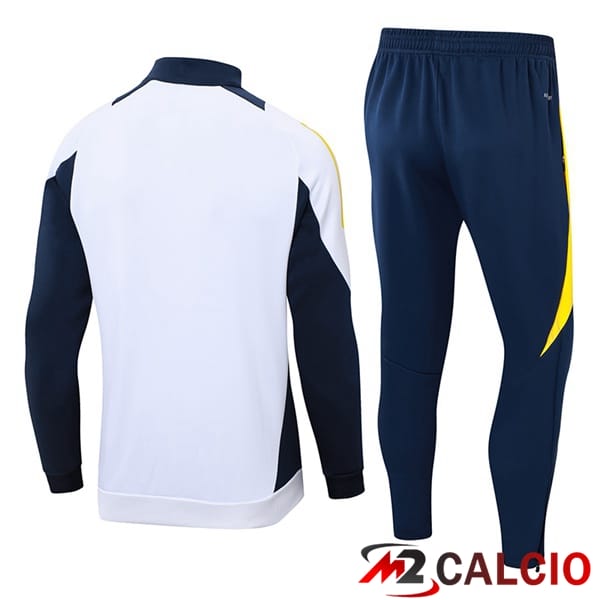 Insieme Tuta Calcio - Giacca Real Madrid Bianco 2024/2025