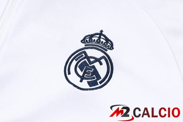 Insieme Tuta Calcio - Giacca Real Madrid Bianco 2024/2025