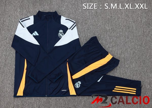 Insieme Tuta Calcio - Giacca Real Madrid Blu Reale 2024/2025