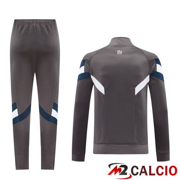 Insieme Tuta Calcio - Giacca Real Madrid Grigio 2024/2025