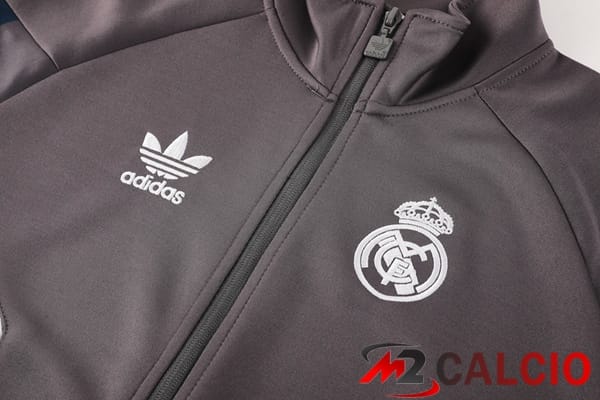 Insieme Tuta Calcio - Giacca Real Madrid Grigio 2024/2025