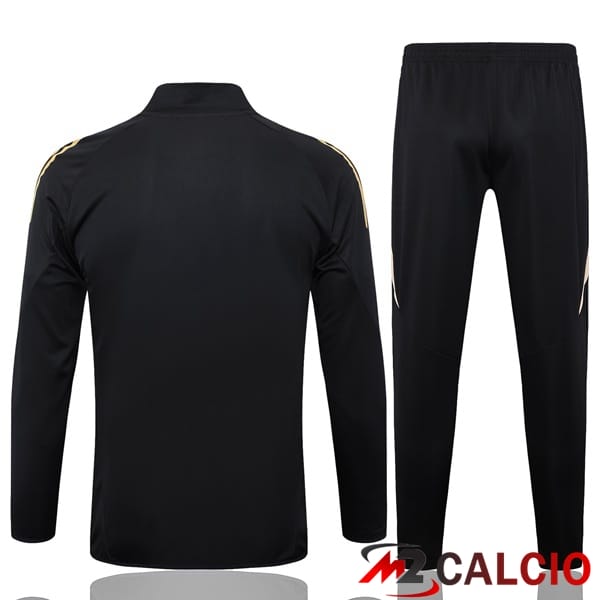 Insieme Tuta Calcio - Giacca Real Madrid Nero 2024/2025