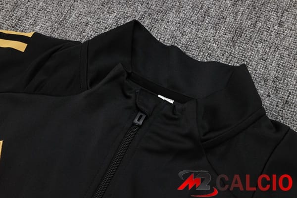Insieme Tuta Calcio - Giacca Real Madrid Nero 2024/2025