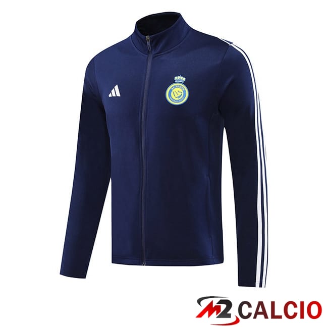 Maglie Calcio Personalizzate,Tute Calcio Squadre,Maglia Nazionale Italiana Calcio | Giacca Calcio Al-Nassr FC Blu Reale 2024/2025