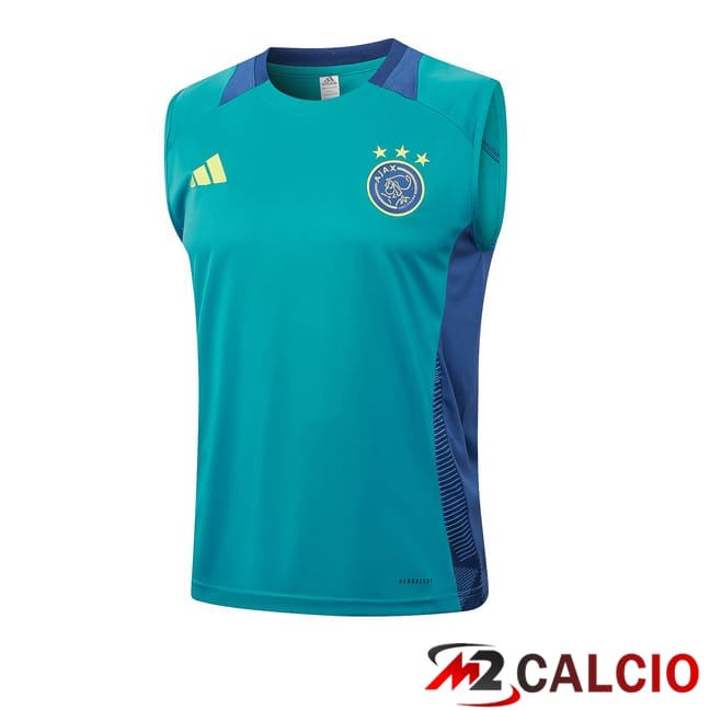 Maglie Calcio Personalizzate,Tute Calcio Squadre,Maglia Nazionale Italiana Calcio | Canotta Allenamento AFC Ajax Blu 2024/2025