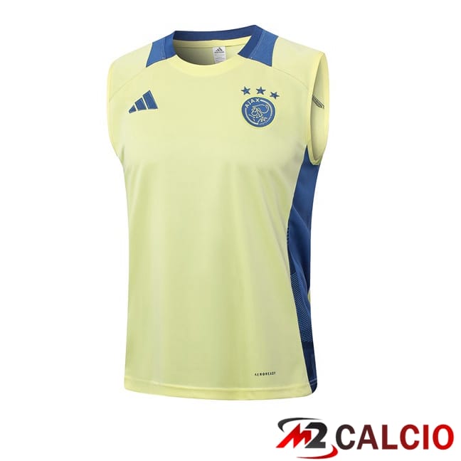 Maglie Calcio Personalizzate,Tute Calcio Squadre,Maglia Nazionale Italiana Calcio | Canotta Allenamento AFC Ajax Giallo 2024/2025