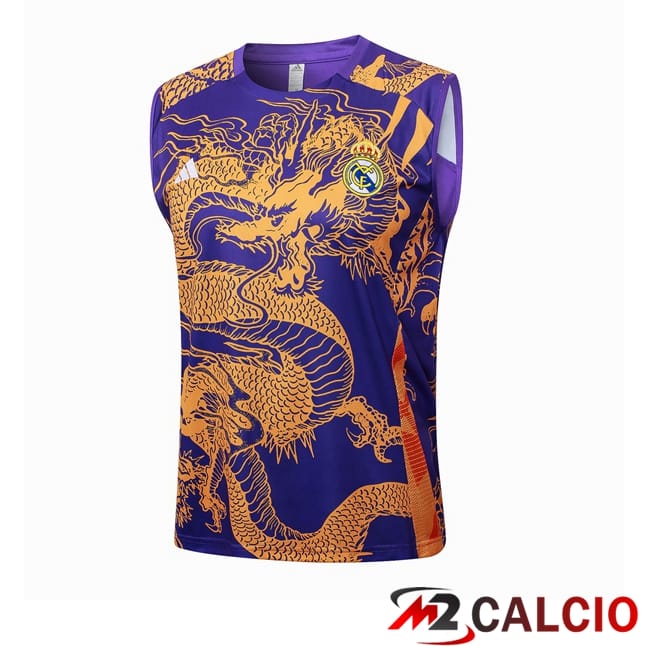 Maglie Calcio Personalizzate,Tute Calcio Squadre,Maglia Nazionale Italiana Calcio | Canotta Allenamento Real Madrid Viola 2024/2025