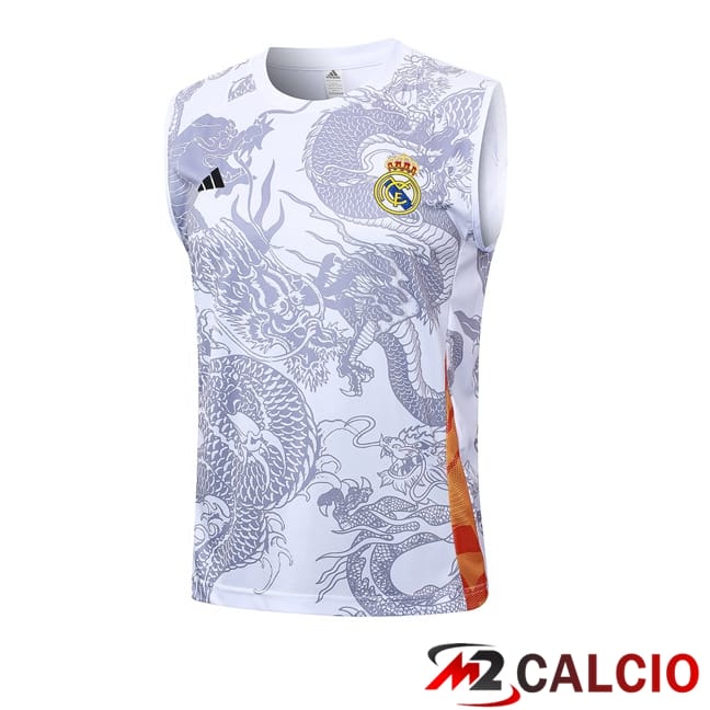 Canotta Allenamento Real Madrid Bianco 2024/2025