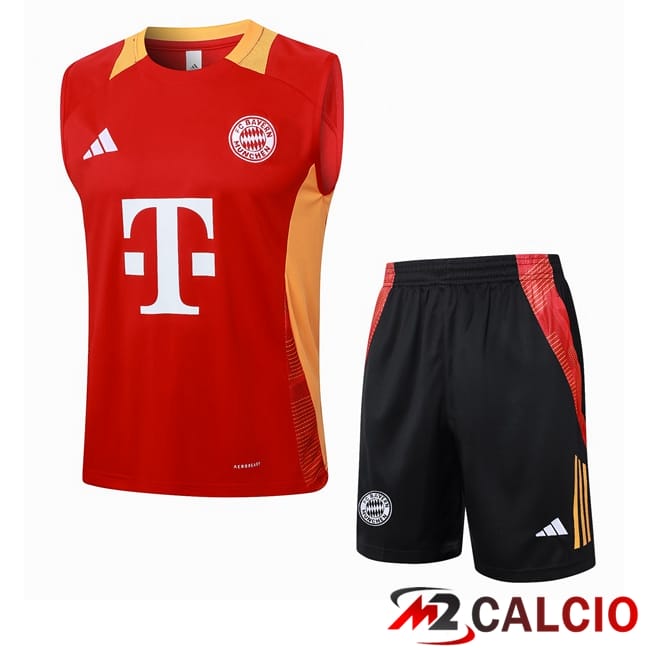 Canotta Allenamento Bayern Monaco + Pantaloncini Rosso 2024/2025