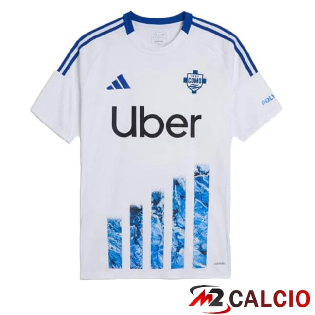 Maglie Calcio Personalizzate,Tute Calcio Squadre,Maglia Nazionale Italiana Calcio | Maglie Calcio Como 1907 Seconda Bianco 2024/2025