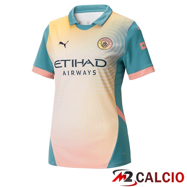 Maglie Calcio Personalizzate,Tute Calcio Squadre,Maglia Nazionale Italiana Calcio | Maglie Calcio Manchester City Donna Quarto 2024/2025