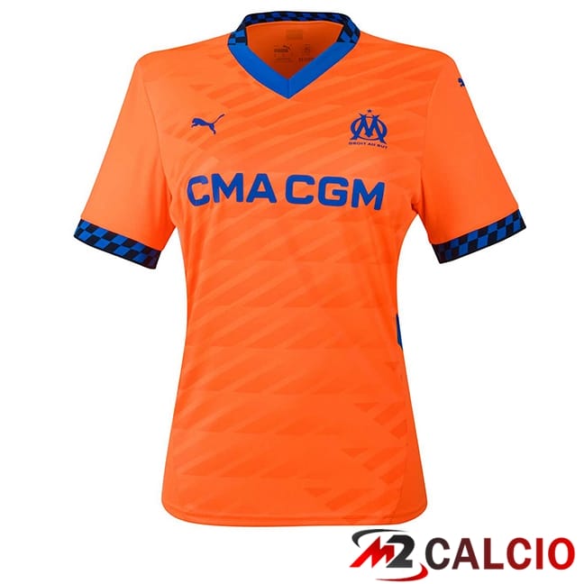 Maglie Calcio Personalizzate,Tute Calcio Squadre,Maglia Nazionale Italiana Calcio | Maglie Calcio Marsiglia OM Donna Terza 2024/2025