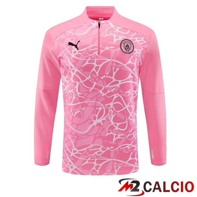 Maglie Calcio Personalizzate,Tute Calcio Squadre,Maglia Nazionale Italiana Calcio | Felpa Allenamento Manchester City Rosa 2024/2025