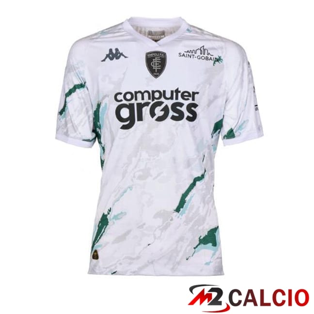 Maglie Calcio Personalizzate,Tute Calcio Squadre,Maglia Nazionale Italiana Calcio | Maglie Calcio Empoli FC Seconda Bianco 2024/2025