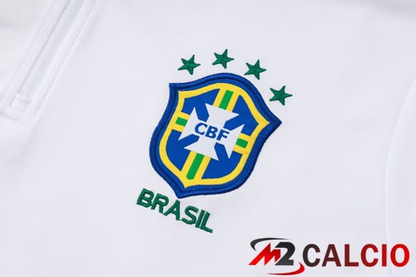 Insieme Tuta Calcio Brasile Bianco 2024/2025