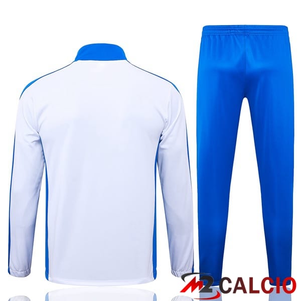 Insieme Tuta Calcio - Giacca Brasile Bianco 2024/2025