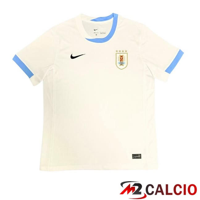Maglie Calcio Personalizzate,Tute Calcio Squadre,Maglia Nazionale Italiana Calcio | Maglie Calcio Uruguay Seconda Bianco 2024/2025