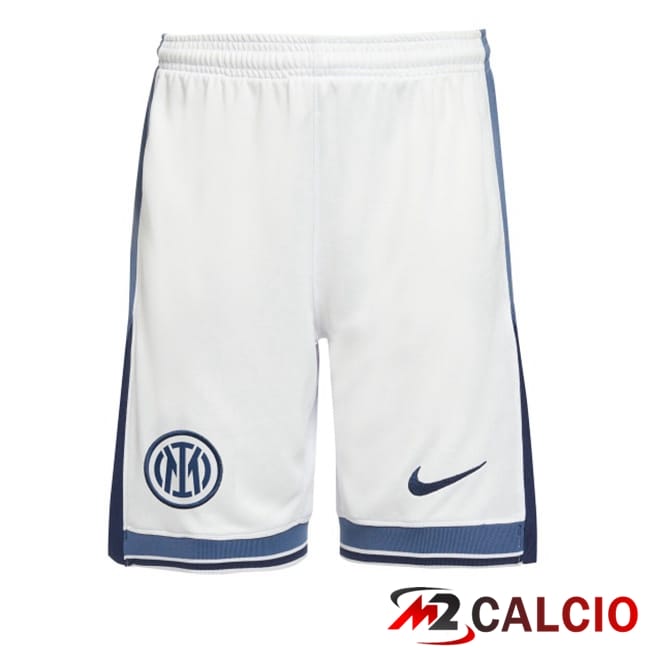 Maglie Calcio Personalizzate,Tute Calcio Squadre,Maglia Nazionale Italiana Calcio | Pantaloncini Calcio Inter Milan Seconda Bianco 2024/2025