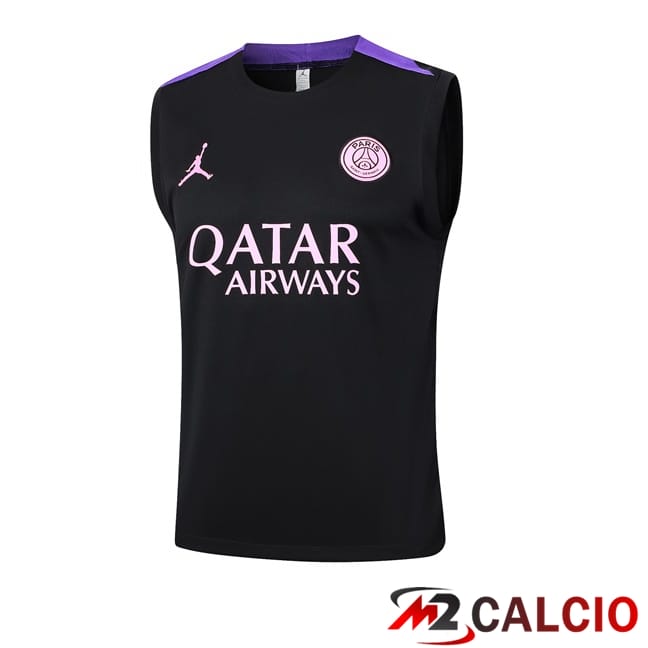 Maglie Calcio Personalizzate,Tute Calcio Squadre,Maglia Nazionale Italiana Calcio | Canotta Allenamento Paris PSG Nero 2024/2025