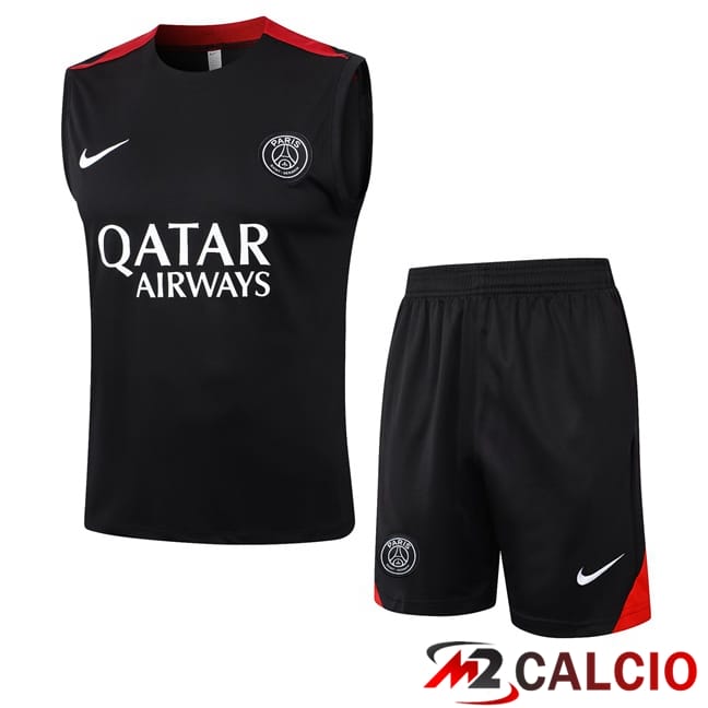 Maglie Calcio Personalizzate,Tute Calcio Squadre,Maglia Nazionale Italiana Calcio | Canotta Allenamento Paris PSG + Pantaloncini Nero 2024/2025