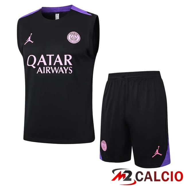 Maglie Calcio Personalizzate,Tute Calcio Squadre,Maglia Nazionale Italiana Calcio | Canotta Allenamento Paris PSG + Pantaloncini Nero 2024/2025