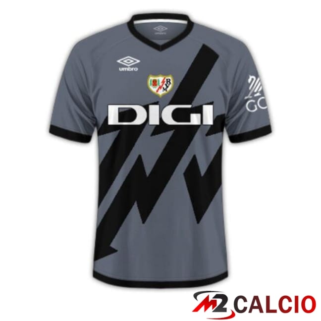 Maglie Calcio Personalizzate,Tute Calcio Squadre,Maglia Nazionale Italiana Calcio | Maglie Calcio Rayo Vallecano Terza Grigio 2024/2025