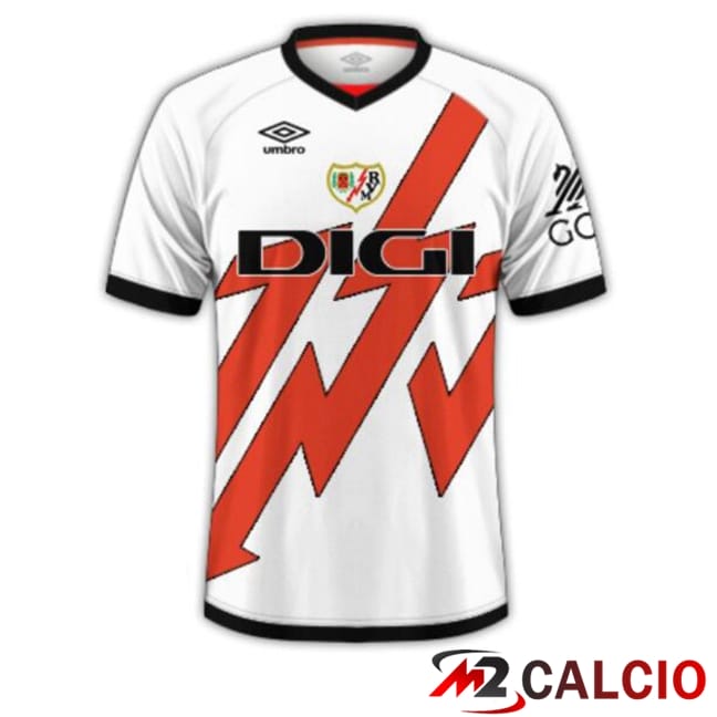 Maglie Calcio Personalizzate,Tute Calcio Squadre,Maglia Nazionale Italiana Calcio | Maglie Calcio Rayo Vallecano Prima Bianco 2024/2025