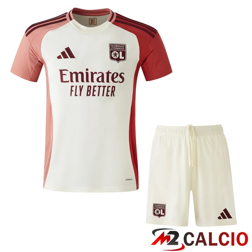 Maglie Calcio Personalizzate,Tute Calcio Squadre,Maglia Nazionale Italiana Calcio | Insieme Maglie Calcio Lione OL Terza + Pantaloncini 2024/2025