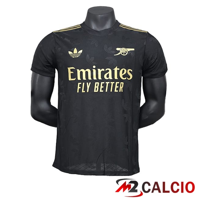 Maglie Calcio Personalizzate,Tute Calcio Squadre,Maglia Nazionale Italiana Calcio | Maglie Calcio Arsenal Edizione Speciale Nero 2024/2025