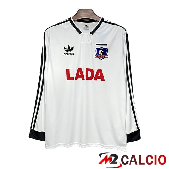 Maglie Calcio Personalizzate,Tute Calcio Squadre,Maglia Nazionale Italiana Calcio | Maglie Calcio Colo Colo Retro Prima Manica Lunga 1996