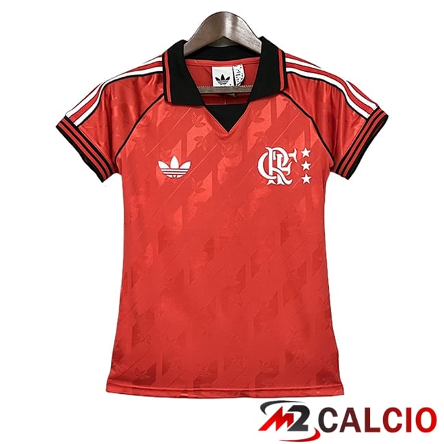 Maglie Calcio Personalizzate,Tute Calcio Squadre,Maglia Nazionale Italiana Calcio | Maglie Calcio Flamengo Donna Edizione Speciale Rosso 2024/2025