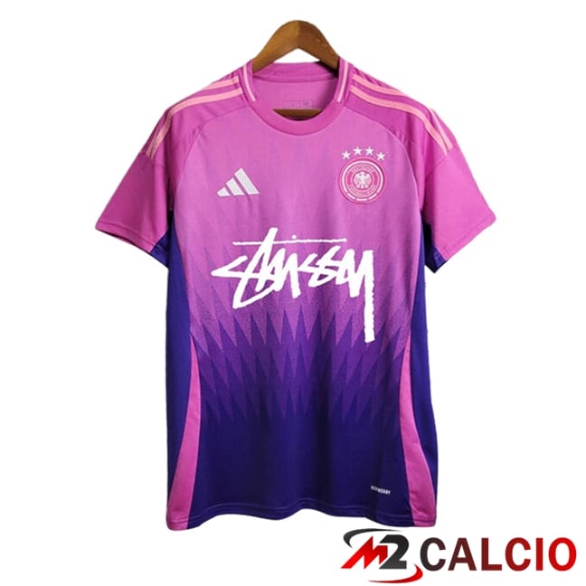 Maglie Calcio Personalizzate,Tute Calcio Squadre,Maglia Nazionale Italiana Calcio | Maglie Calcio Germania Seconda Co-branded Edition 2024/2025