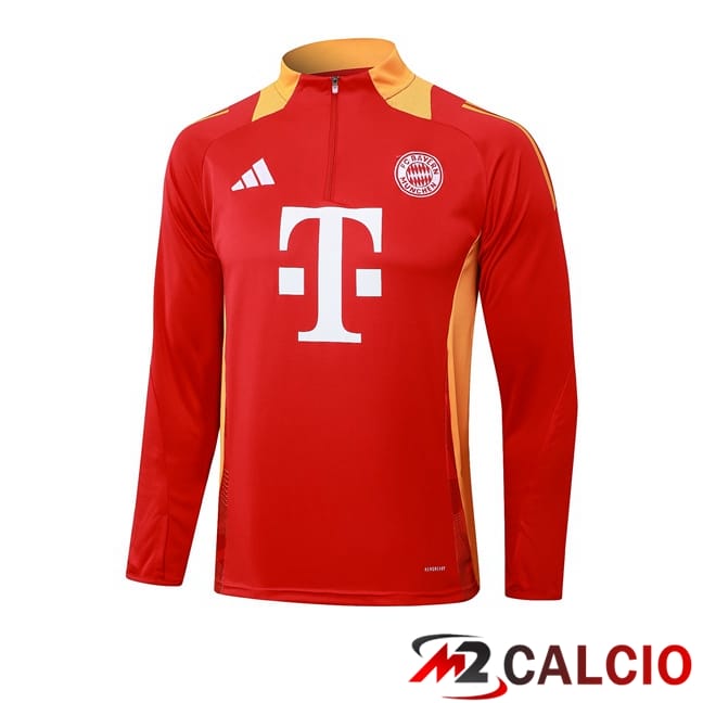 Maglie Calcio Personalizzate,Tute Calcio Squadre,Maglia Nazionale Italiana Calcio | Felpa Allenamento Bayern Monaco Rosso 2024/2025