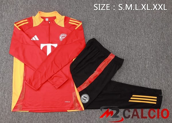 Insieme Tuta Calcio Bayern Monaco Rosso 2024/2025