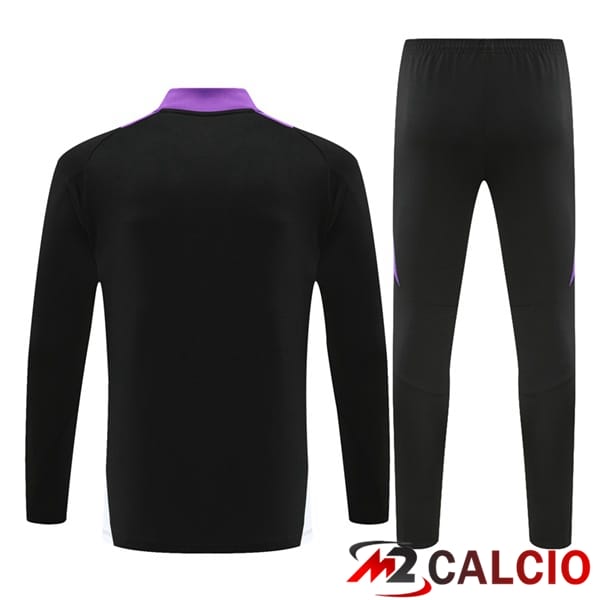 Insieme Tuta Calcio Real Madrid Viola Nero 2024/2025