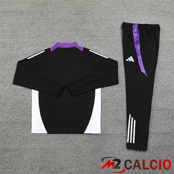 Insieme Tuta Calcio Real Madrid Viola Nero 2024/2025