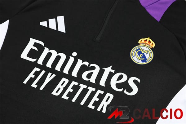 Insieme Tuta Calcio Real Madrid Viola Nero 2024/2025